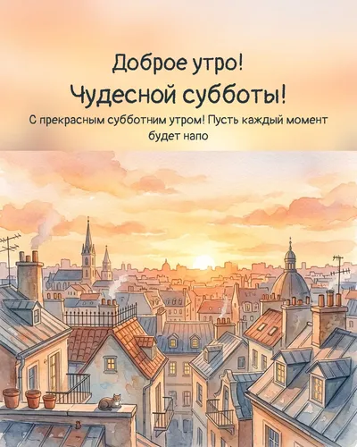 Доброе утро! Чудесной субботы! — morning city 09